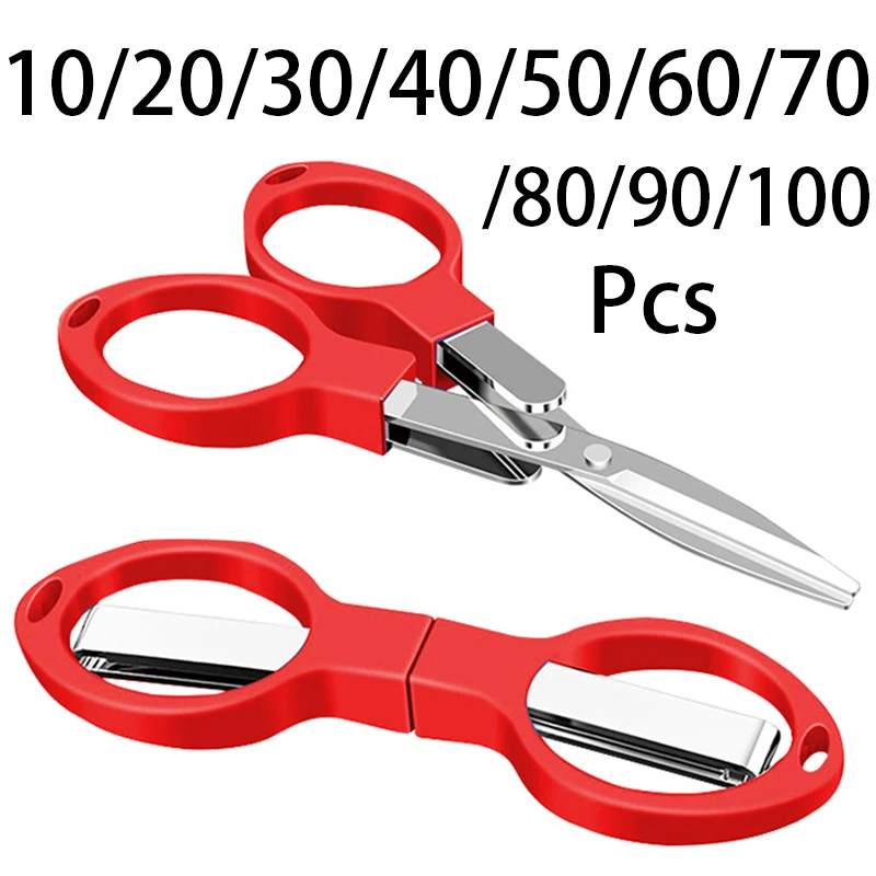 10-100Pcs Mini Multi-function Portable Small Scissors Folding For Daily Use Or Outdoor