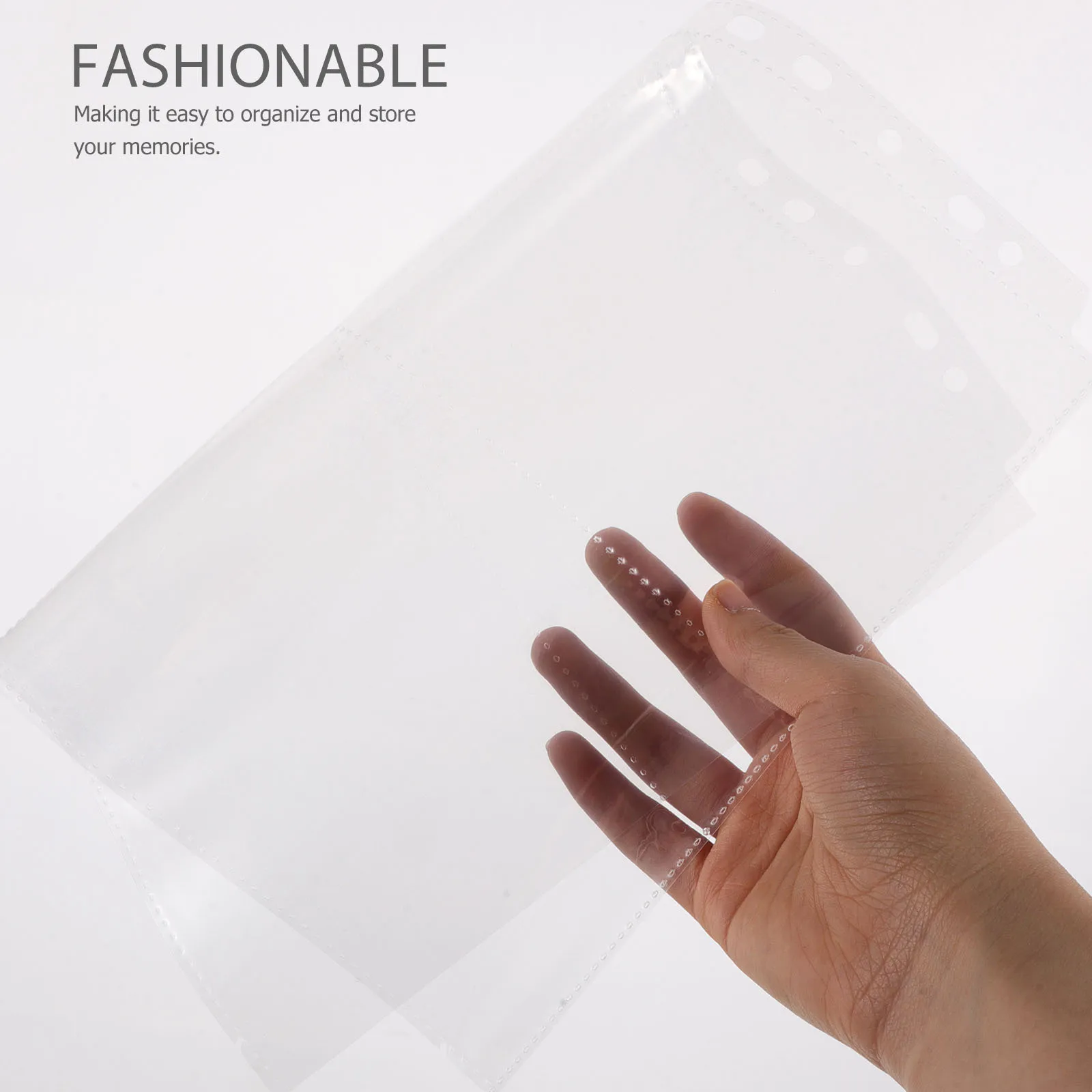 

60Pcs Double-Sided Photo Album Pages A4 Clear PVC 4-Slot Inserts for Postcards Photos Memory Preservation Album Refill