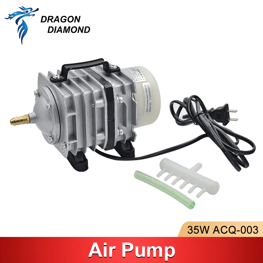 

ACQ-003 50Lpm Air Pump Compressor AC 220-240V Air Assist Electrical Magnetic 35W For CO2 CNC Laser Engraving Cutting Machine