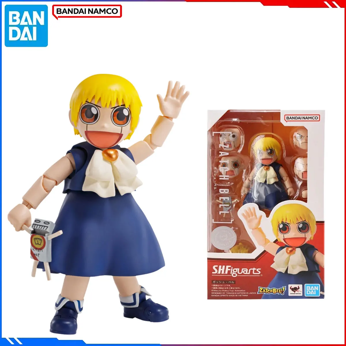 

Genuine Bandai Original Gash Bell! Figure Model Kit SHF 1/12 Anime Figures Zatch Bell Action Model Christmas Toys Gift for Kids