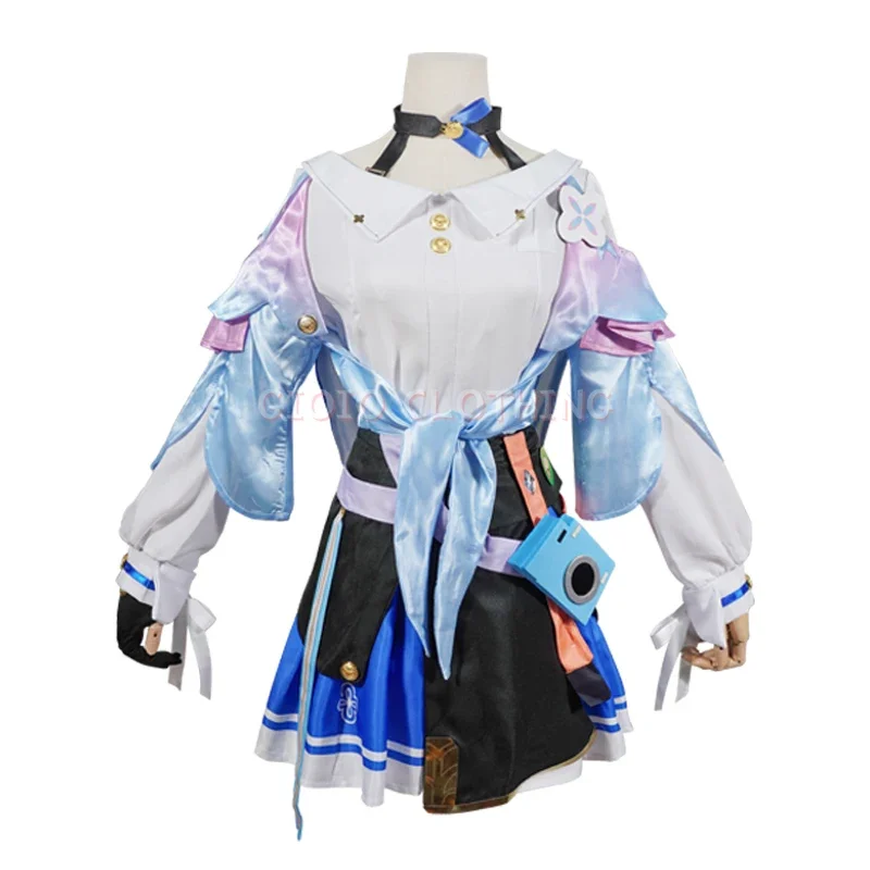 Disfraz de Honkai Star Rail para hombres, uniforme de carnaval, peluca de Anime, Disfraces de Halloween, juego de 7 de March