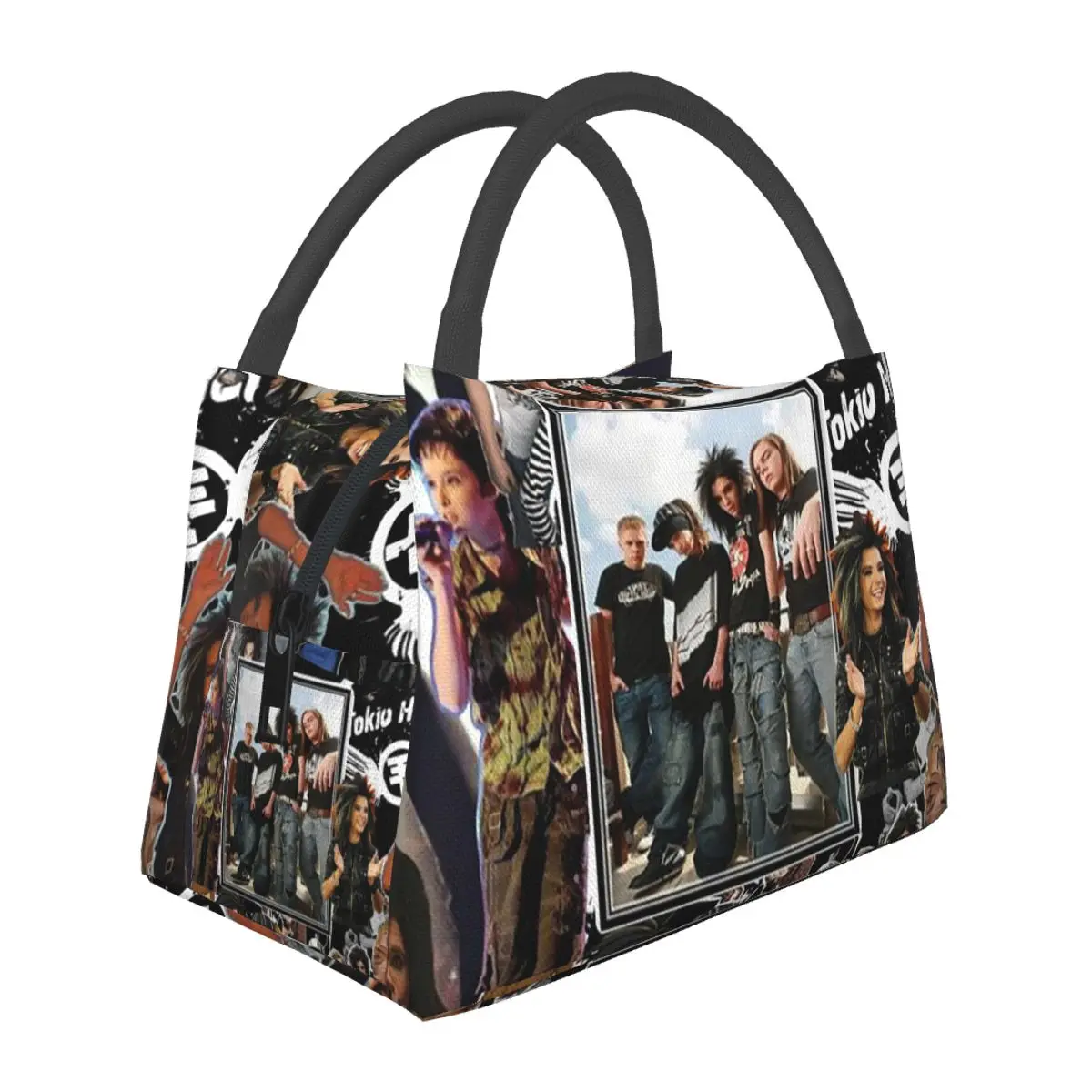 Tokio Hotel Emblem Insulated Lunch Bag for Women Picnic Storage Food Boxes Portable Container Cooler Thermal Lunch Box Tote