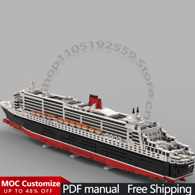 

3947 PCS War series RMS Queen Mary 2 MOC Customize Modular Building Block Educational Brick Design Kids DIY Festival Toy Gift