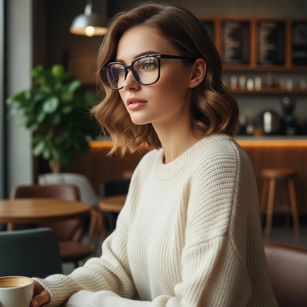 Gafas Minimalistas Cuadradas con Bloqueo de Luz Azul, Remaches Decorativos, Diseño Simple que Estiliza el Rostro, Unisex, Transparentes, Modelo 1962