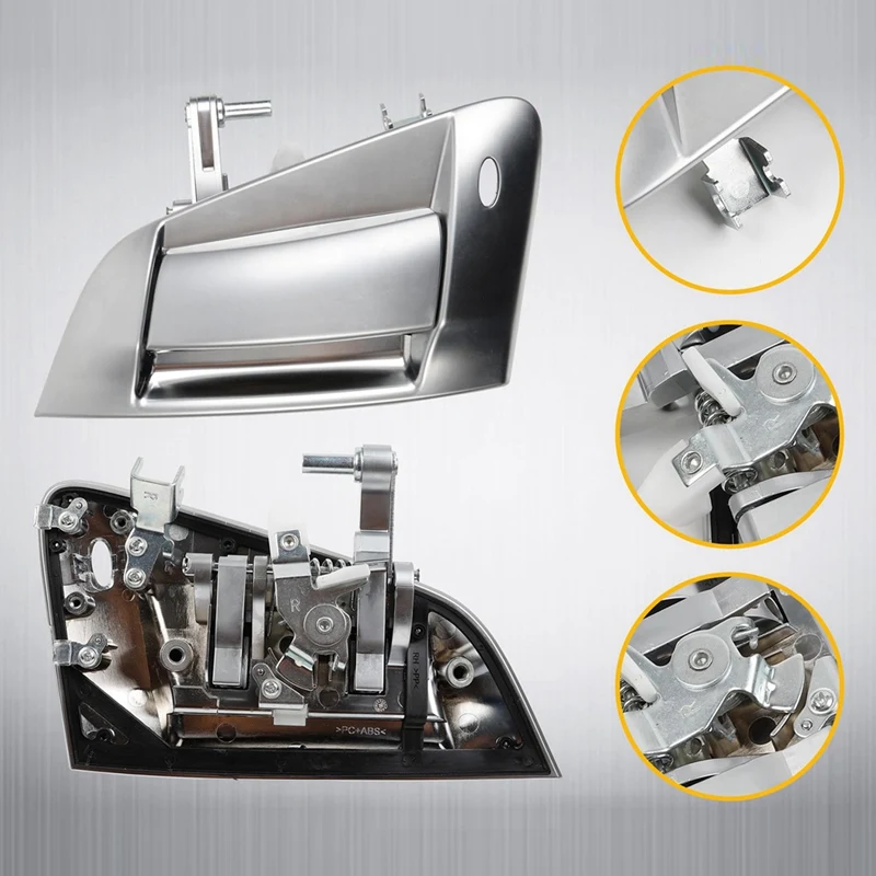 

X-T 1 Pair Exterior Front Left & Right Side Door Handle Assembly For Nissan 370Z 2009-2018 80607-1EA0B 80606-1EA0B