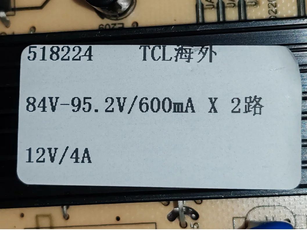 PW.165W2.781 la placa de alimentación de TV LED original ha sido probada bien con 165W 84-95,2 V 600ma