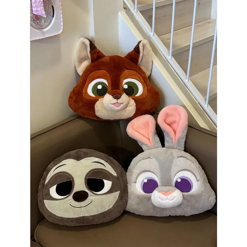 Disney Zootopia Series Judy Nick Wilde Baseball Bag Pendant Retro Doll Crossbody Bag College Style Small Square Bag Pillow Gifts