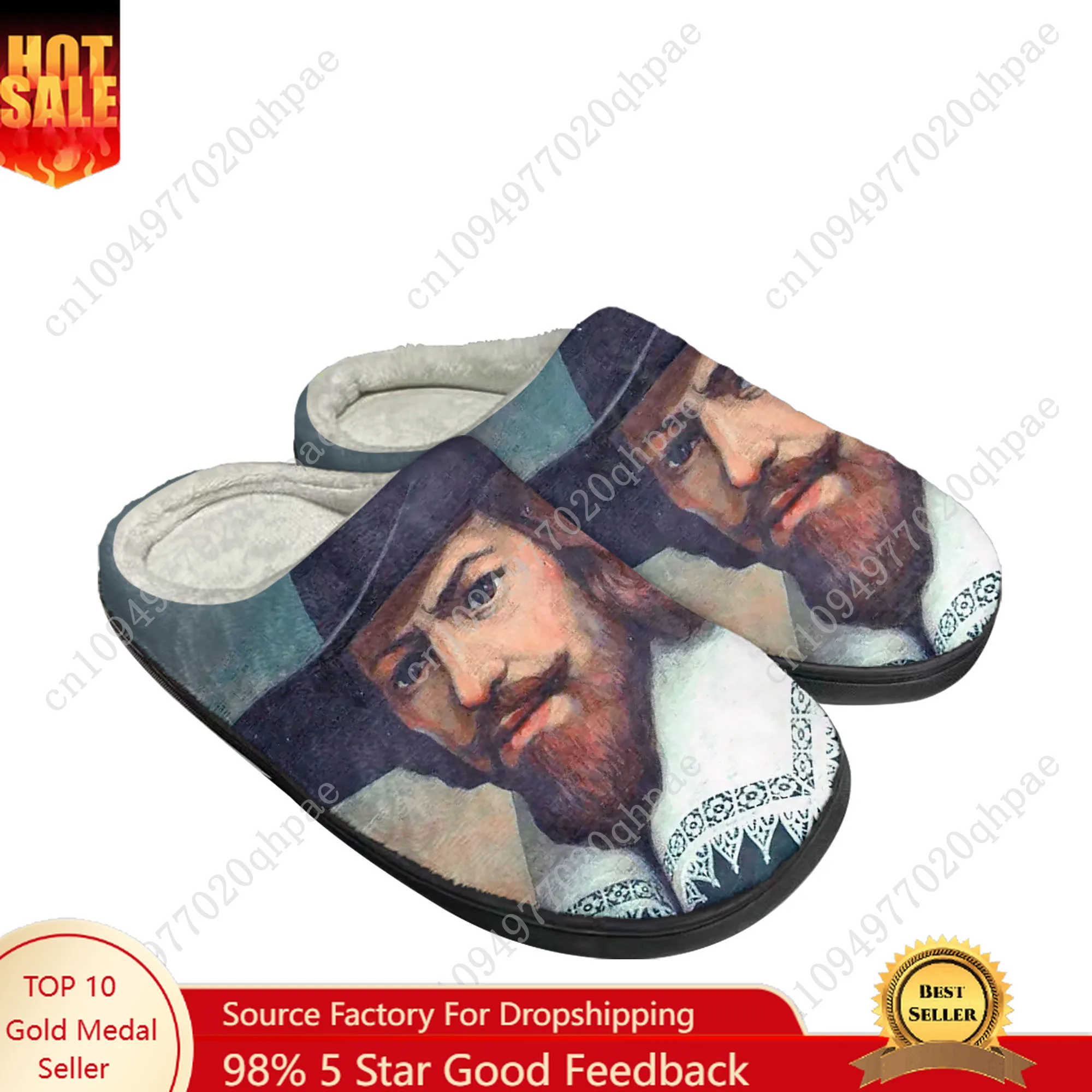 

Guy Fawkes Cotton Slippers High Quality Mens Womens Youth Boy Girl Plush Bedroom Keep Warm Shoes Customized Thermal Slipper