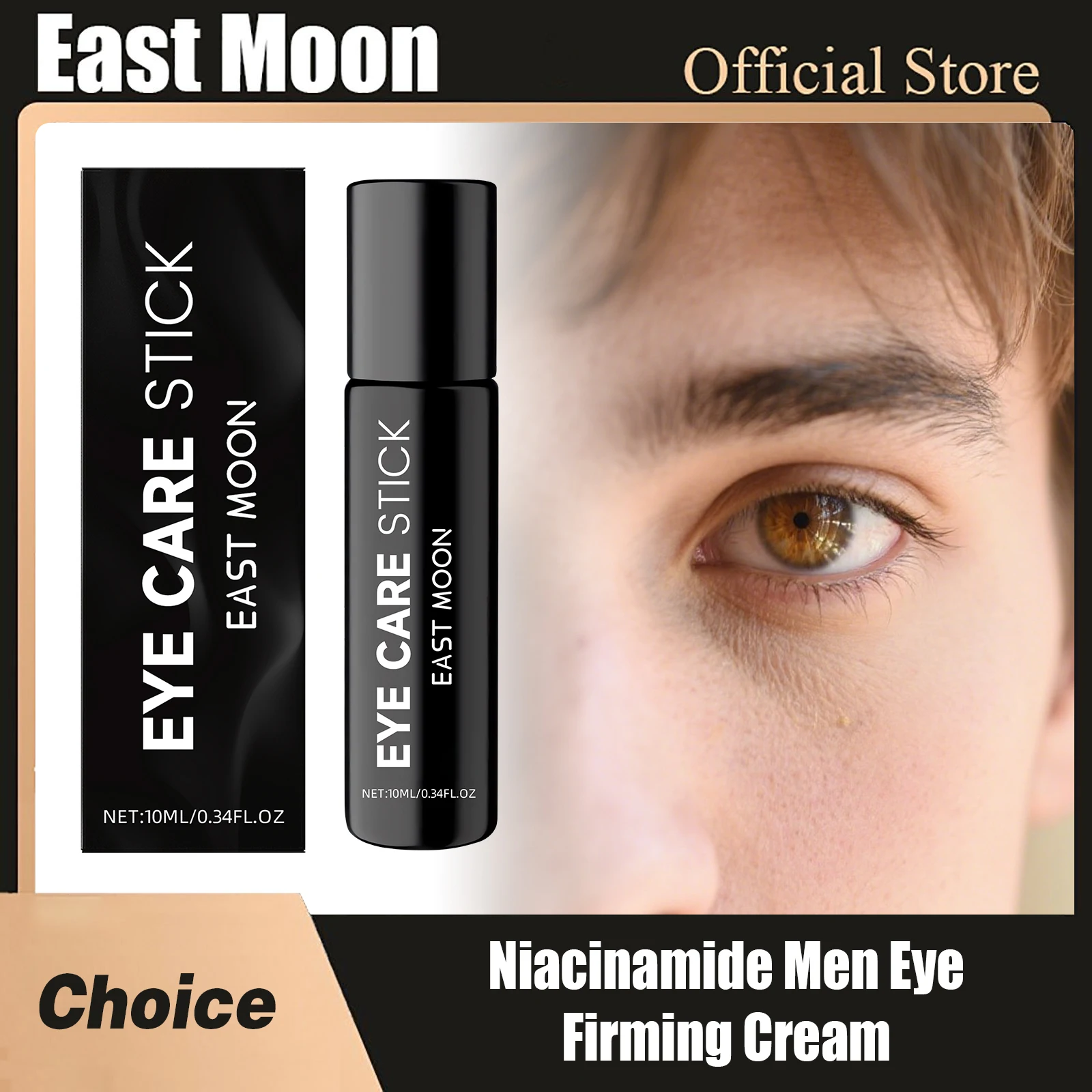 

East Moon Niacinamide Men Eye Firming Cream Fade Fine Lines Remove Dark Circles Moisturizing Dryness Eye Nourish Creams Sticks