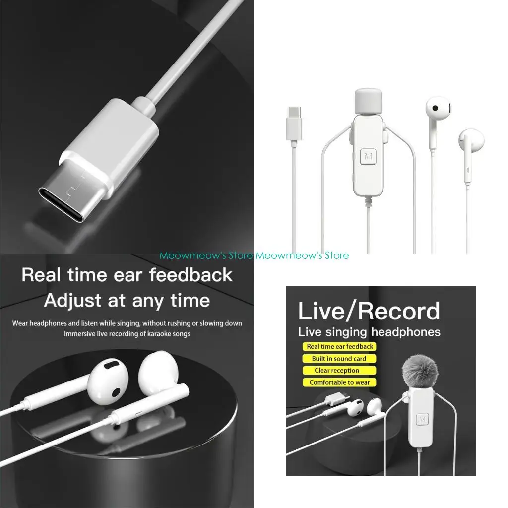 방송 노래에 딱 맞는 마이크 및 보컬 모니터링 기능을 갖춘 W91A 청각 이어폰