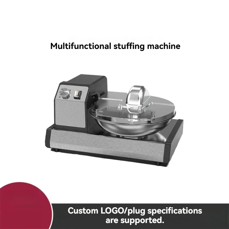 Commercial Vegetable Chopper Machine 304 Stainless Steel Meat Grinder Mixer Pure Copper Motor 5.5L Capacity 220V 110V 250W