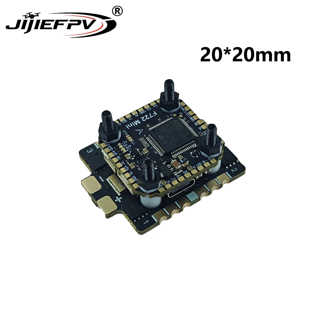 JiJieFPV F7MINI Flying Tower V2 Flight Controller 70A Mini ESC 20*20mm Cross-Cutting Drone F72