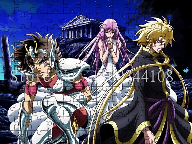 Saint Seiya-rompecabezas de Anime para adultos y niños, rompecabezas educativos de descompresión, Juguetes Divertidos de alta dificultad, 1000 piezas