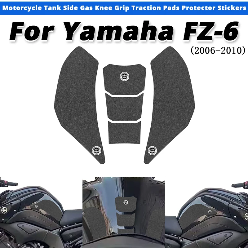 

Для YAMAHA FZ-6 2006-2010 мотоциклетный бак, боковые газовые наколенники, защитные накладки, наклейки на YAMAHA FZ6 2006 2007 2008