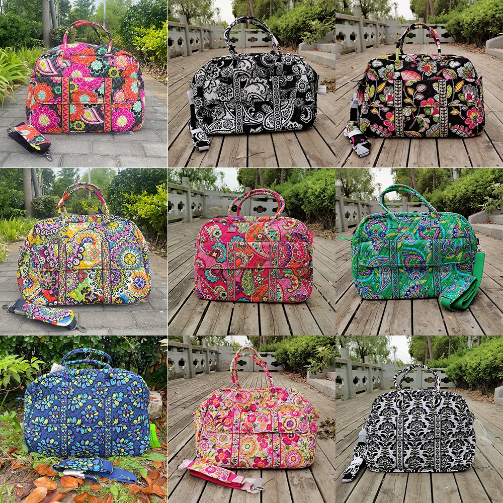 VB Cotton Printed Lightweight Multipurpose Travel Bag Large Capacity Travel Bag Luggage Bag Foldable