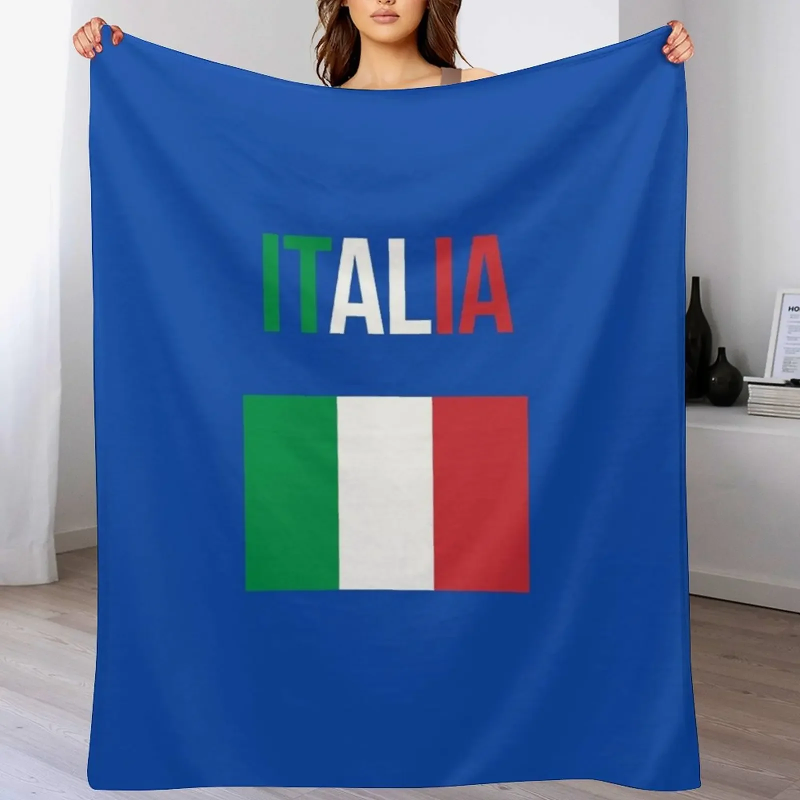 

Italia Italian Flag Throw Blanket Fluffy Cozy Throw Blanket for Home Decor