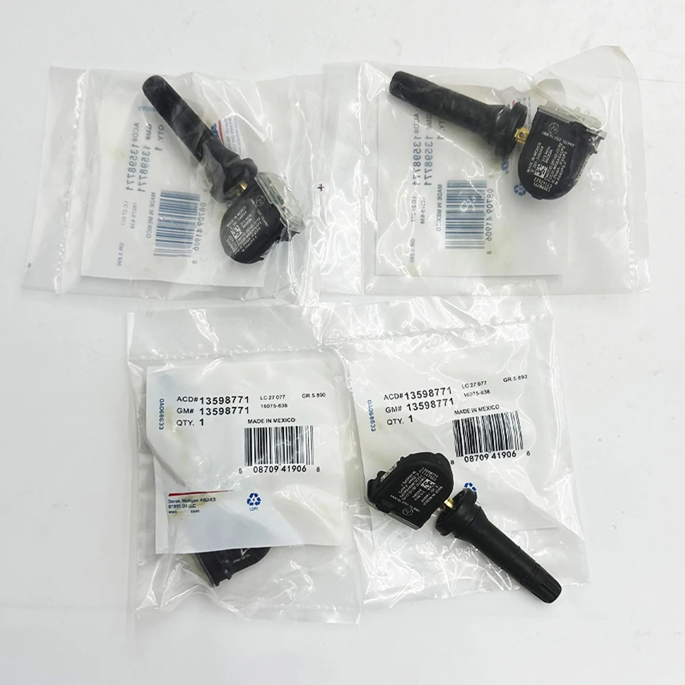 4PCS 13598771 13516164 13598772 FOR 18 2019 2020 2021 2022 2023 GMC CHEVROLET EQUINOX 315MHz TPMS TIRE PRESSURE SENSOR 13586335