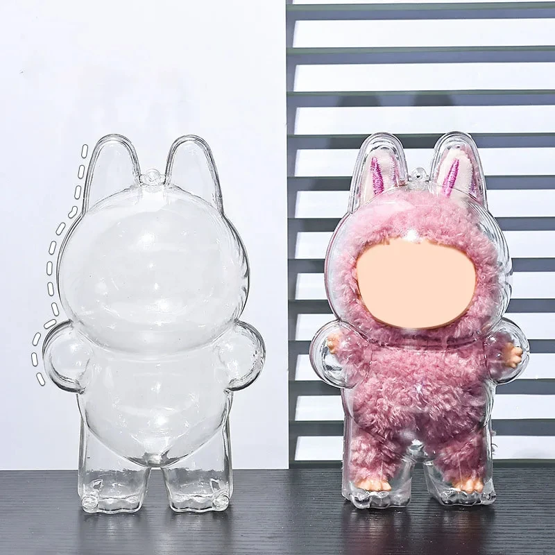 

​Transparent Protective Cover For Doll Portable Display Box Doll Dustproof Case Storage Box Popmart Bubble Mart Doll Accessories