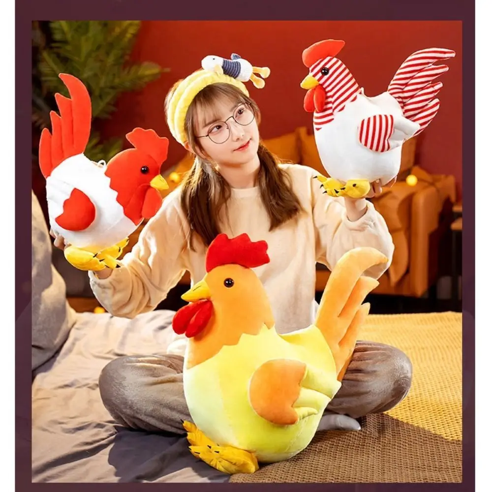 Realistis ayam ayam mainan mewah lembut boneka ayam bantal lembut Huggable kartun ayam boneka anak-anak Toye