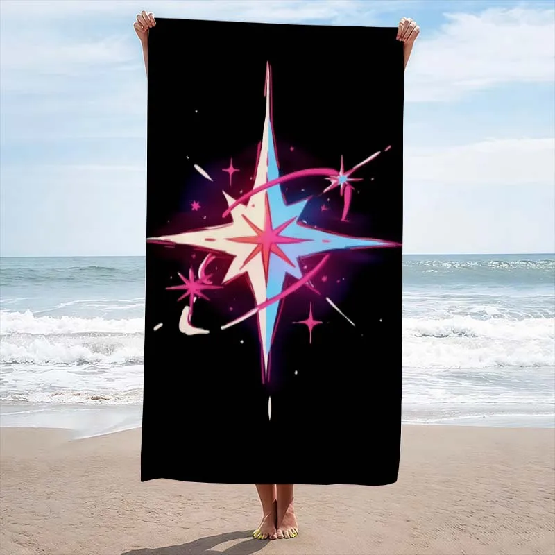 Shining Stars Beach Towel Ultra-Absorbent, Quick-Dry, Comfortable & Practical for Beach, Pool, Bathroom, Yoga, Fitness, Outdoor