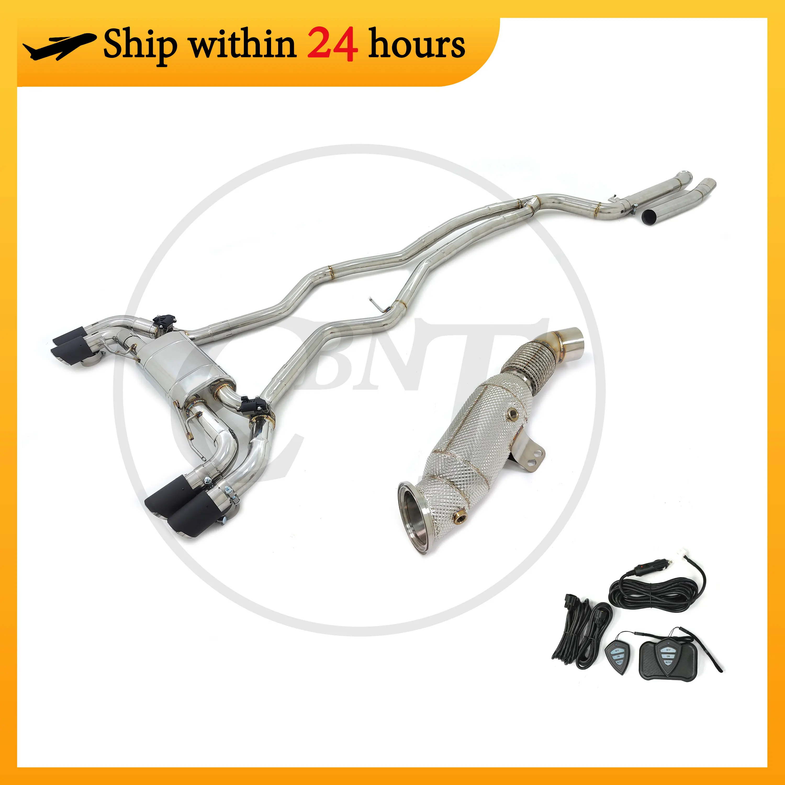 

CBNT Valvetronic Exhaust Pipe Downpipe & Valved Catback for BMW M240i G42 M340i G20 M440i G22 B58 3.0T SS304 Exhaust Systems