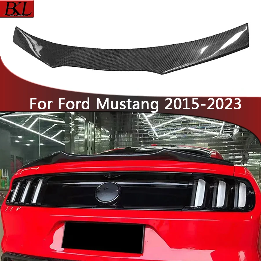 

For Ford Mustang 2015+ GT high quality carbon fiber tail Finns rear trunk spoiler guide wing rear wing upgraded body kit