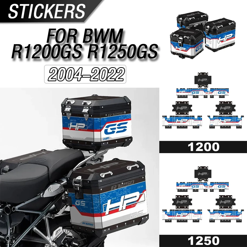 

For BMW Panier Aluminum Box R1200GS R1250GS Adventure HP 2004-2022 Motorcycle Sticker Back Box Sticker Kit