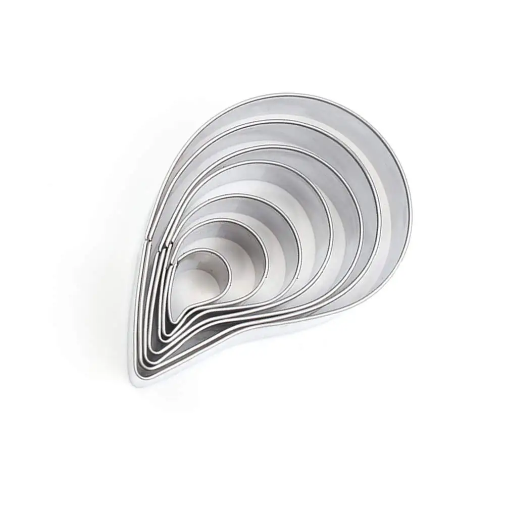 

7Pcs Stainless Steel Cookie Molds Spiral Shape Non Stick Eco Friendly Fondant Cutter for Cake Chocolate Cookie Cutters