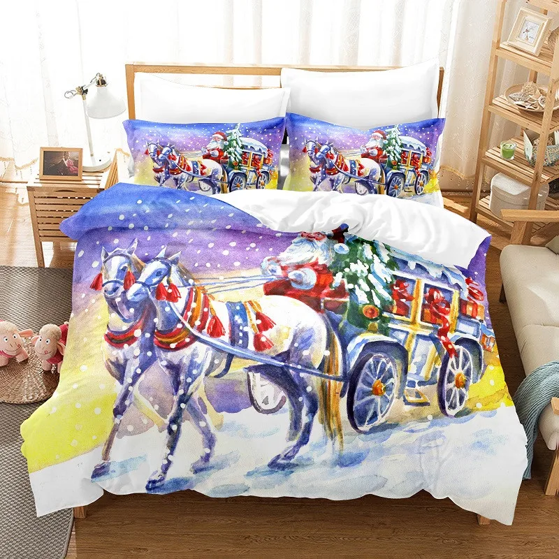 

Carriage Bedding Set Duvet Cover Set 3d Bedding Digital Printing Bed Linen Queen Size Bedding Set Fashion Design