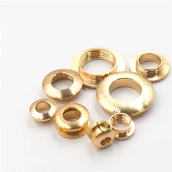 2pcs Solid Brass screw back Eyelets with washer grommets Leather Craft accessory for bag garment shoe clothes jeans decoration