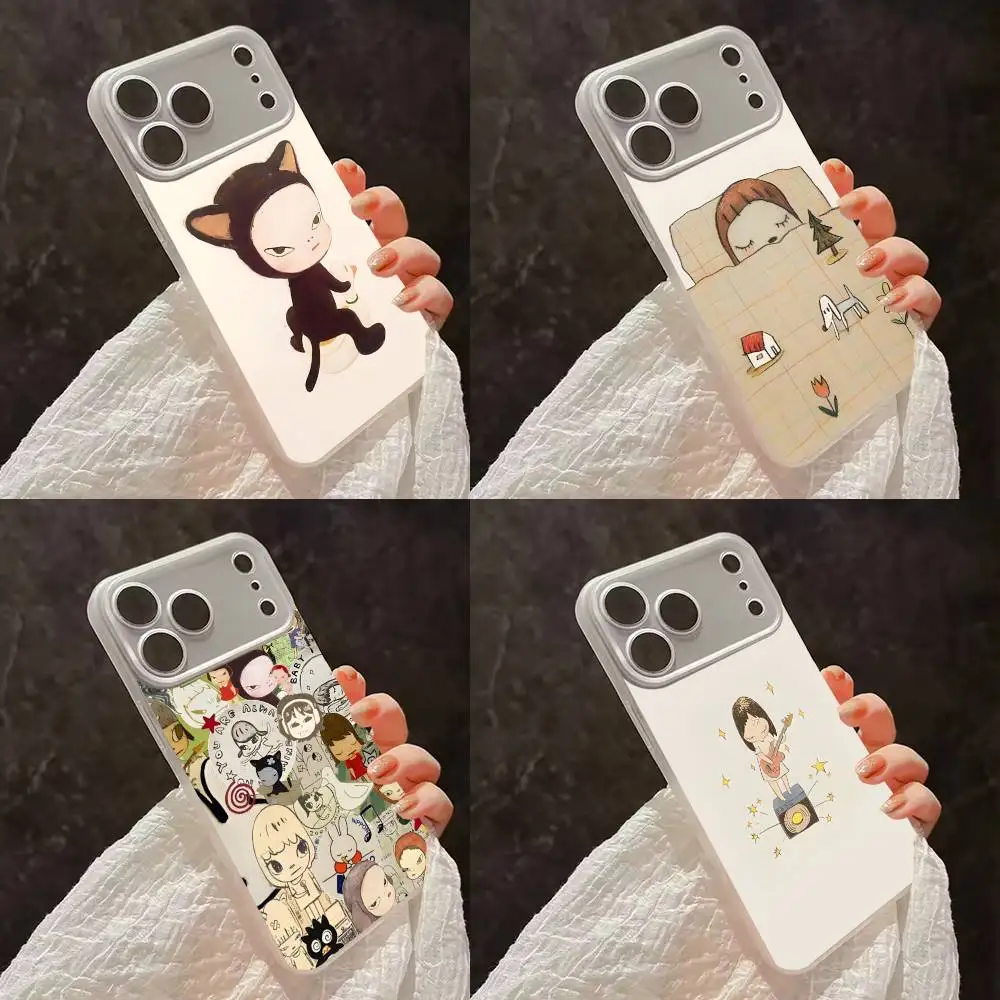 

Art Y-Yoshitomo Nara Phone Case For iPhone 17,16,15,14,13,12,11,Pro,Max,Plus,E,Air,Mini Magsafe Frosted Transparent