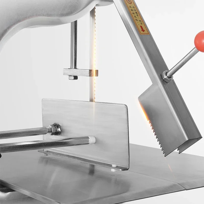 RC-210 뼈 톱질 기계 뼈 전기 커터 상업용 데스크탑 톱질 고기 절단 생선 트로터 스테이크 뼈 냉동 고기