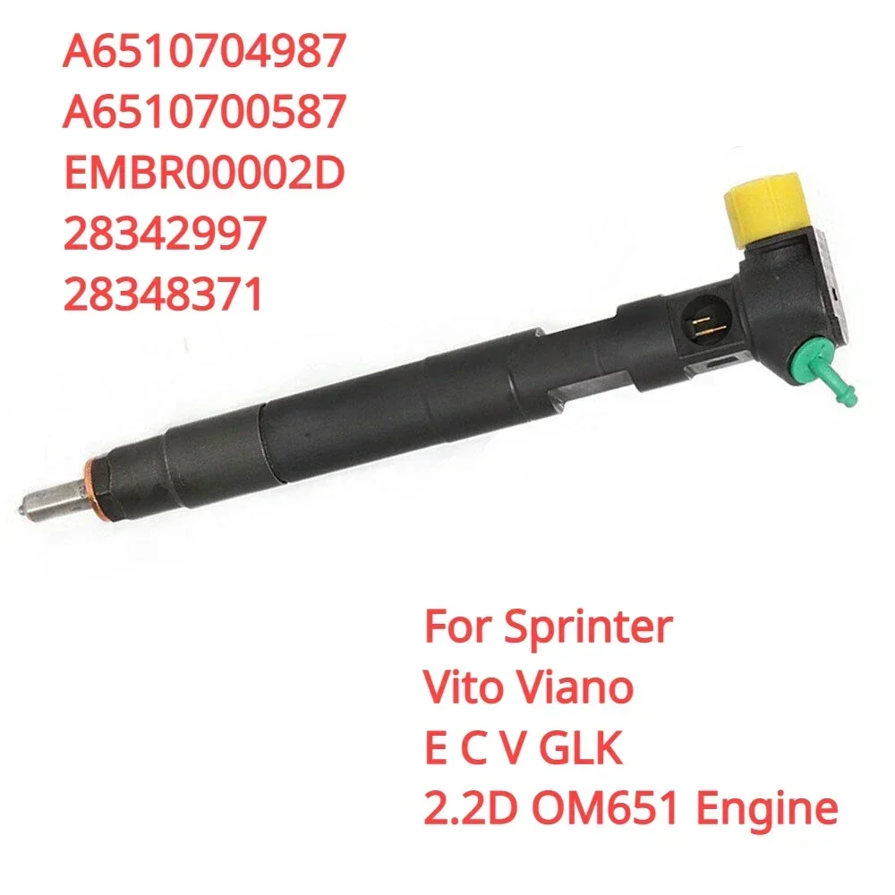 A6510704987  28342997   A6510700587  EMBR00002D28348371 New Diesel Fuel Injector For  2.2 W204 W906