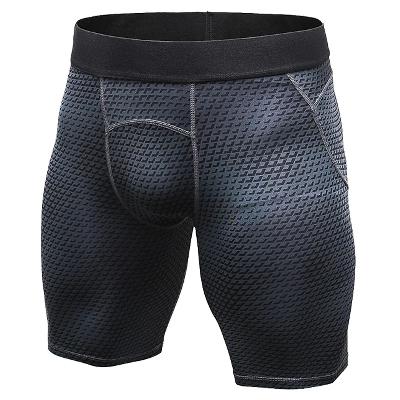 Men's gym shorts,3D Printed fabric Tight fitting Quick Drying Training Running Fitness sports shorts