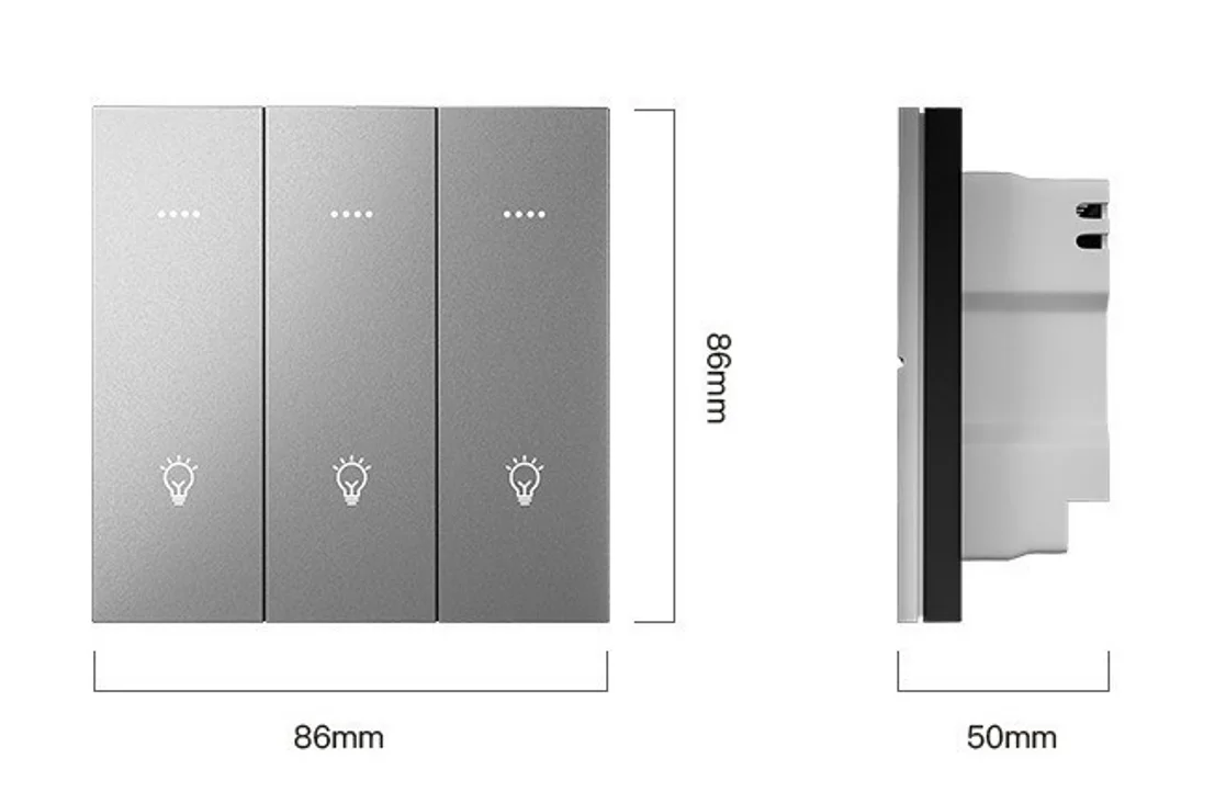 2025 الذهبي الأمن تويا واي فاي زيجبي 1/2/3/4/6 عصابة الذكية ضوء الجدار مفاتيح مع مفتاح المادية أليكسا جوجل مساعد