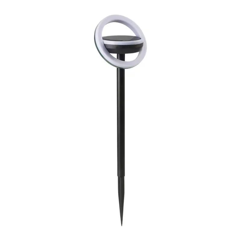 Rotatable Ground Plug Solar Outdoor Lawn Light, Two Colors, Both Garden and Yard Can Be Used