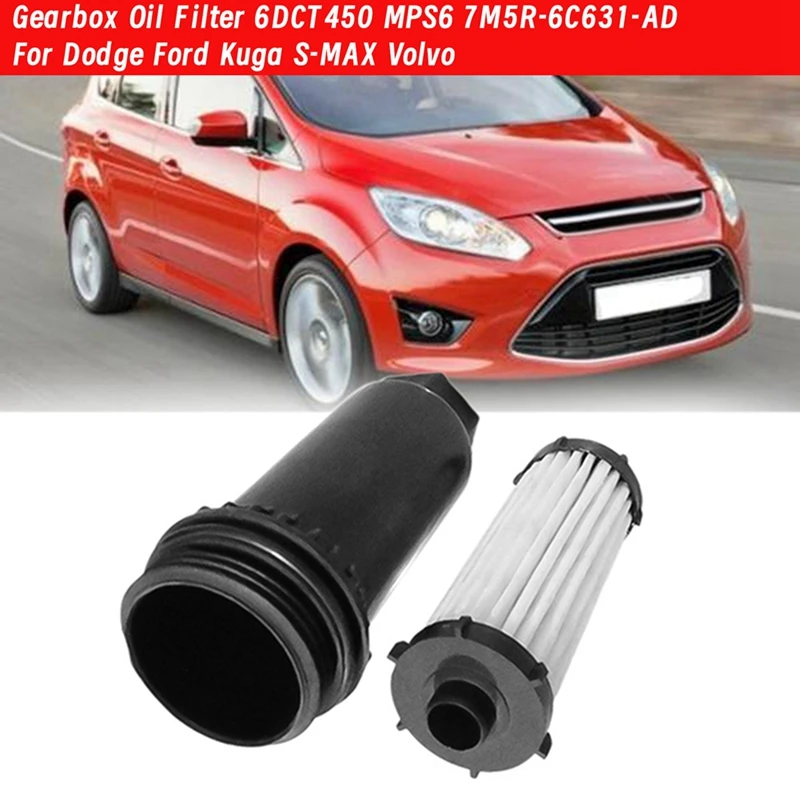 

2Pcs Car Gearbox Oil Filter 6DCT450 MPS6 For Dodge Ford Kuga S-MAX Volvo Automatic Transmission Filter 7M5R-6C631-AD-N25R