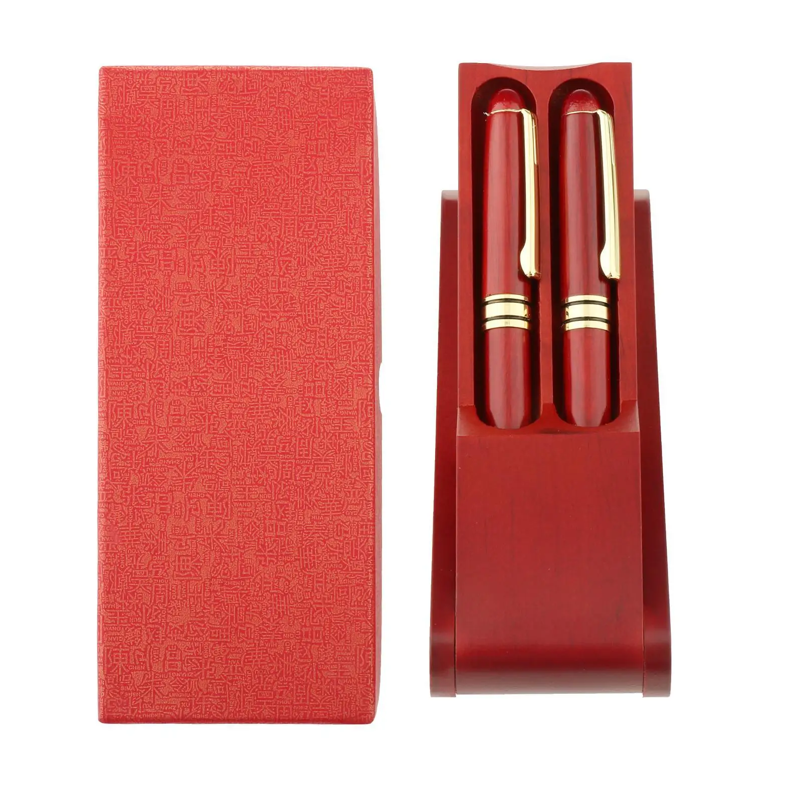 

Red Fountain Pen Classic Pen Includes Fountain Pen Ball Point Pen Storage Box Gift Box