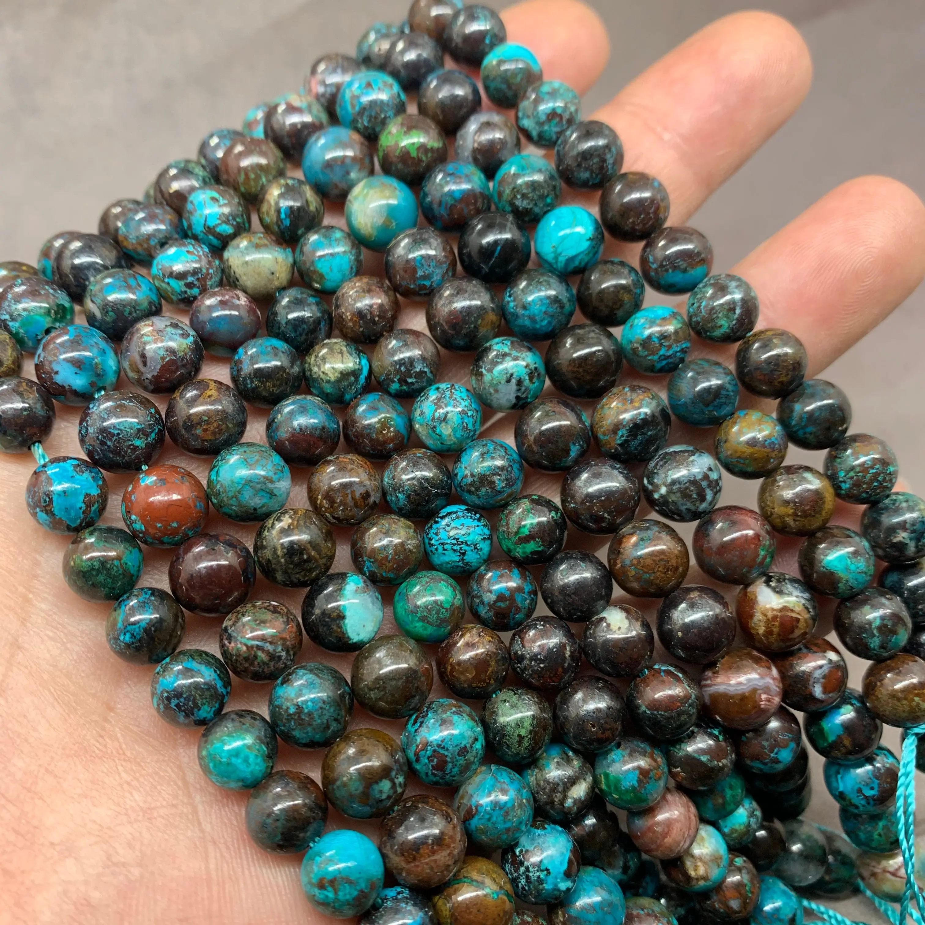 5A Peru Chrysocolla 6mm 8mm Natural Stone Beads for DIY for Jewelry Accessories