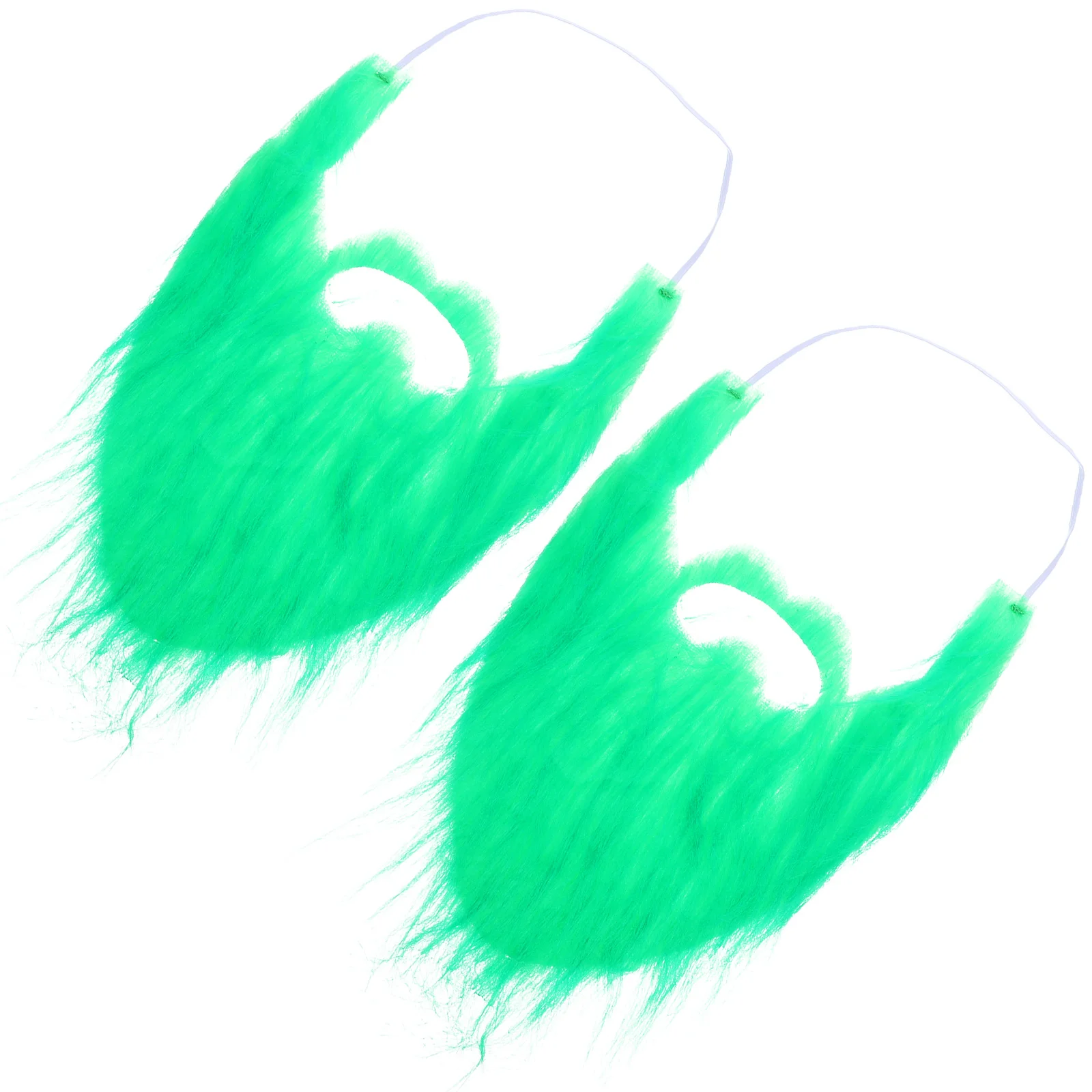 2 pçs fiapos barba falsa unisex masquerade festa cosplay acessório ajuste ajustável dia de são patrício falso bigode cosplay barba