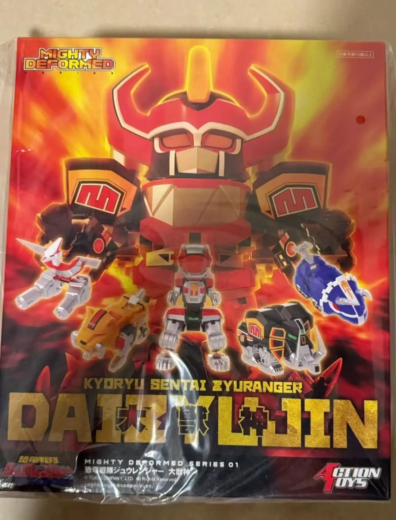 En Stock, juguetes de acción de 72 horas, Power Rangers MIGHTY DEFORMED, Megazord Mecha, juguete transformable móvil, colección de regalos