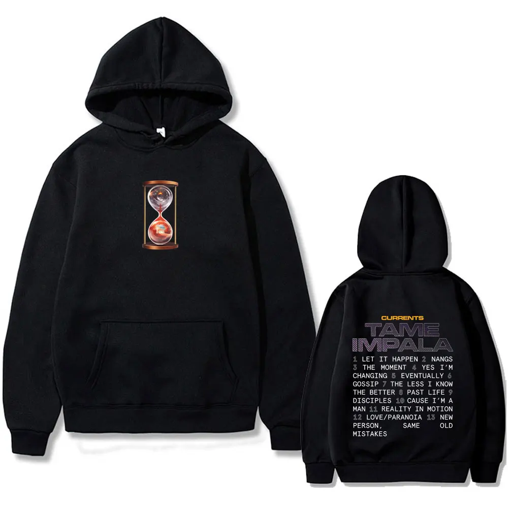 

Pop Rock Band Tame Impala Currents Hoodie Men Women Casual Oversized Pullover Hoodies Unisex Fashion Vintage Hooded Sweatshirt