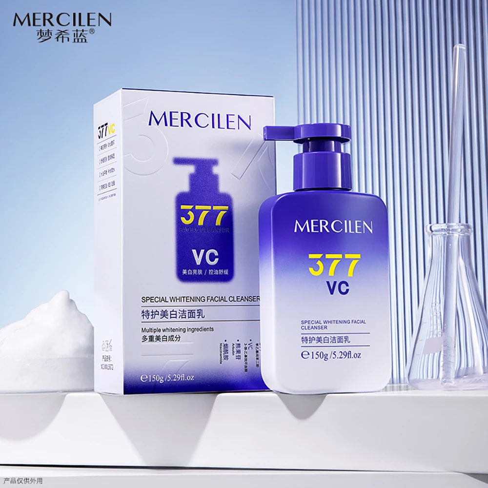 

377 Special Care Oil Control Facial Cleanser Moisturizing Deep Cleansing Face Pores Dirt Blackheads Refreshing Foam Facial Wash