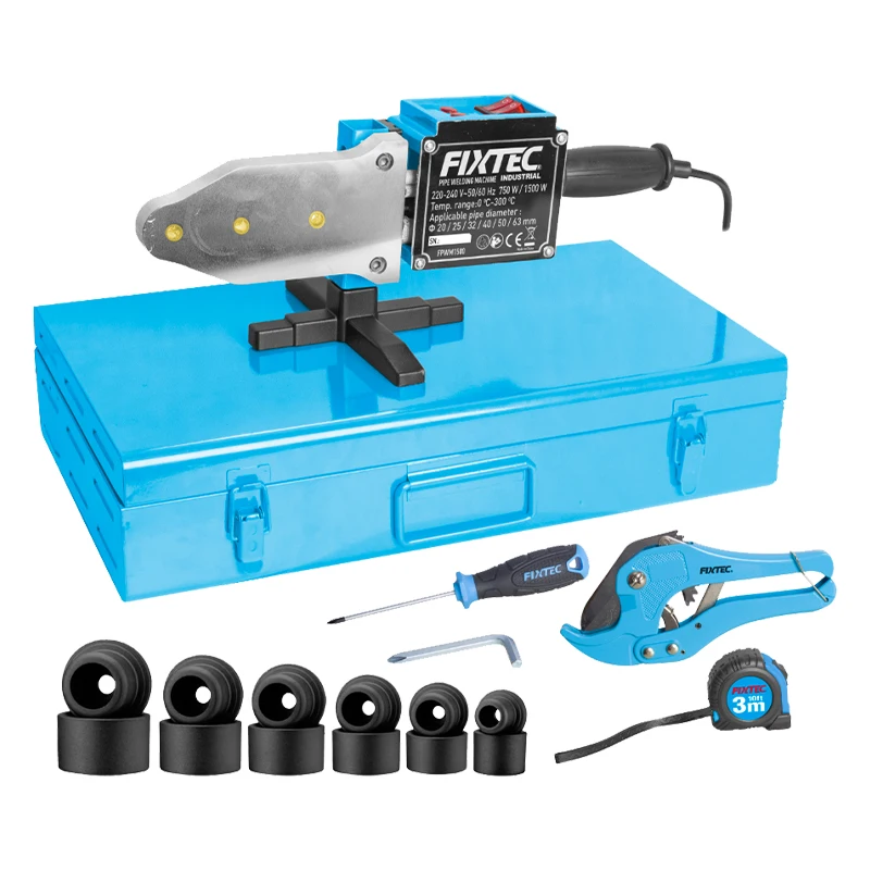 

FIXTEC Plumber Tools 1500W Automatic Plastic PPR Hot Melt Welding Machine Tube PVC PPR Pipe Welder