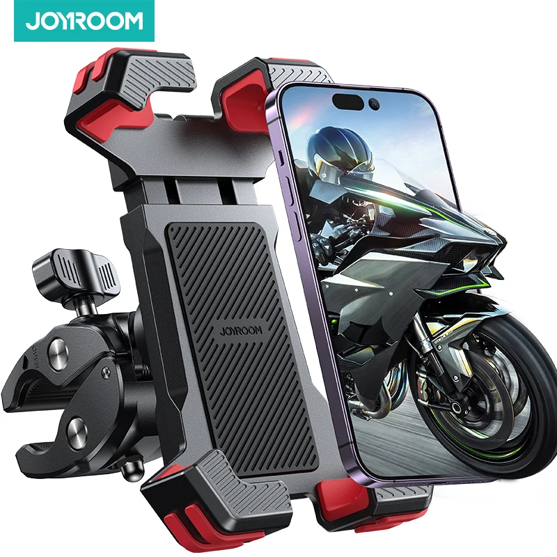 JOYROOM Motorcycle Phone Holder Mount 1s Lock Install Bike Phone Holder For Bicycle Scooter ATV/UTV Fit For 4.7 - 6.8