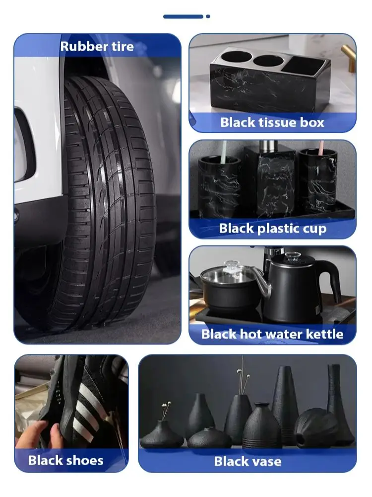 Loolifl, 380 Super Glue noire, adhésif à séchage rapide pour pneus, métal, caoutchouc, plastique, avec ductilité, résistance au feu, résistance à la compression, réparation, résistance de qualité