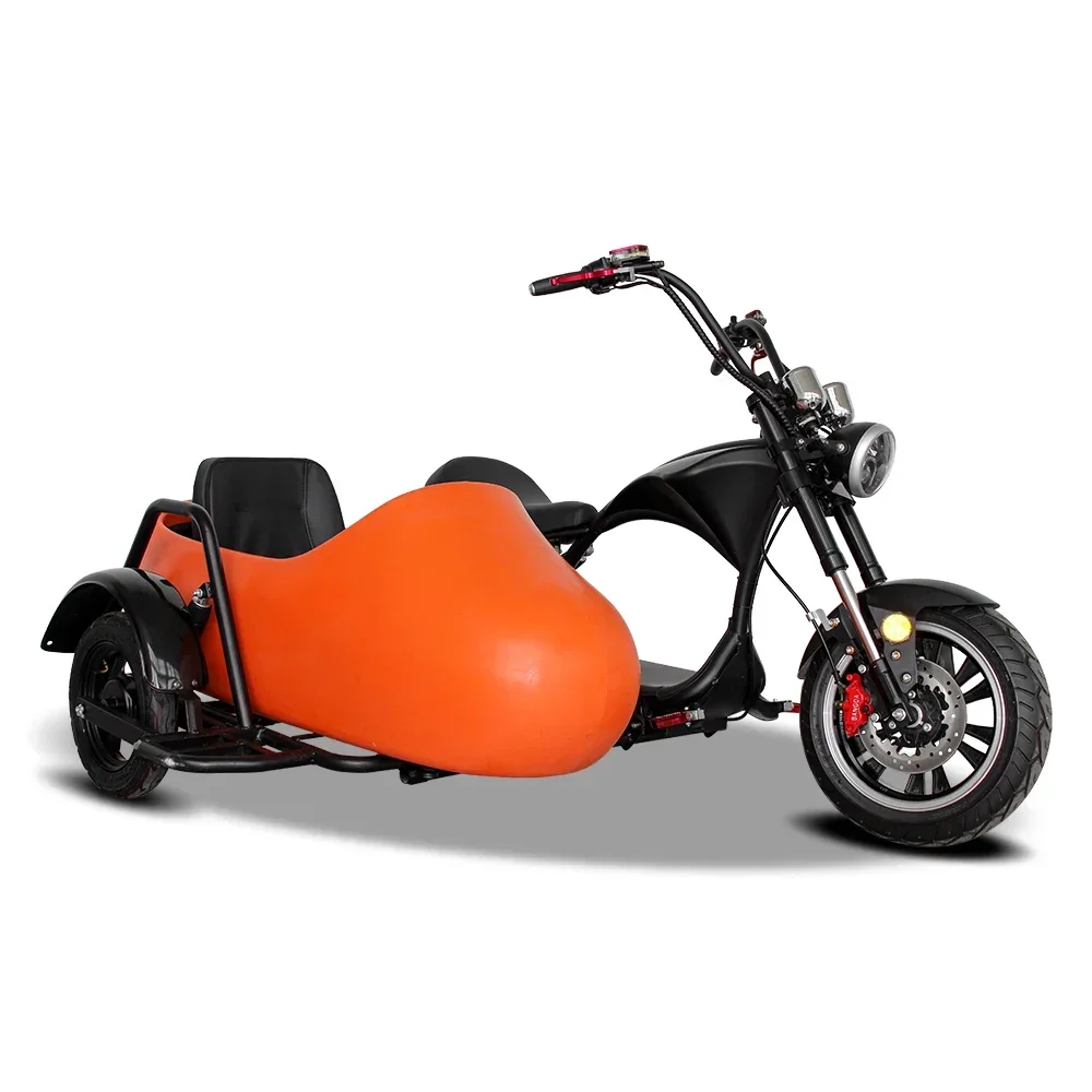 

Sidecar electric motorcycles powerful 3000w electric scooters citycoco for adult passenger seat for pet dog