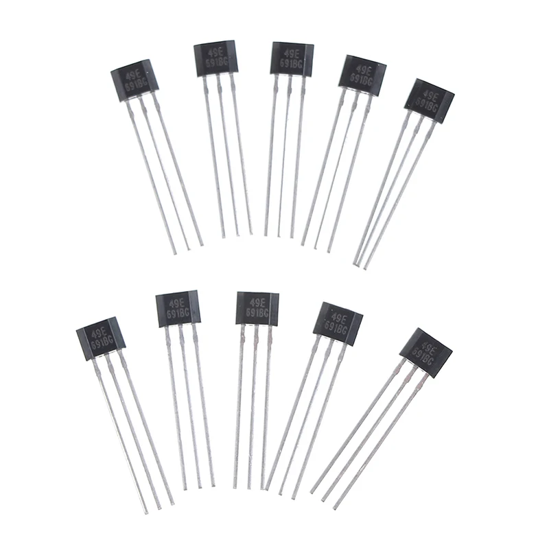 10pcs Hall Element 49E OH49E SS49E Linear Sensor Hall Sensor
