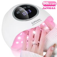 90 LED LED Lamp for Nail with 4 Timer Settings, Smart for nail Dryer & Art Tool for Home & Salon Use