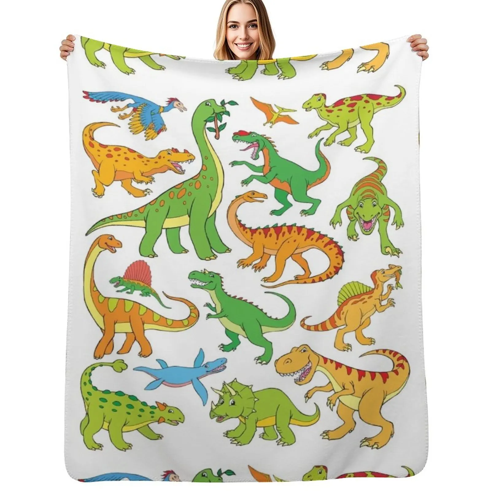 

Dinosaurs Throw Blanket funny gift Large valentine gift ideas Summer Blankets
